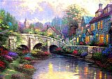 Cobblestone Brook by Thomas Kinkade